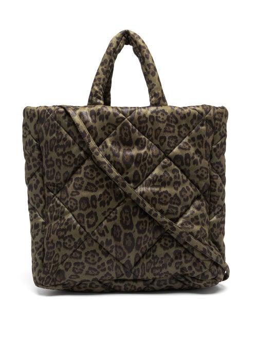 Matchesfashion.com Stand Studio - Assante Leopard-print Quilted Technical Tote Bag - Womens - Leopard