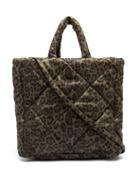 Matchesfashion.com Stand Studio - Assante Leopard-print Quilted Technical Tote Bag - Womens - Leopard