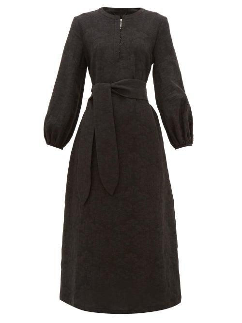 Matchesfashion.com Mara Hoffman - June Cotton-blend Midi Dress - Womens - Black