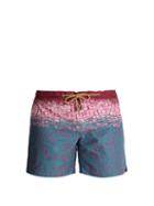 Matchesfashion.com Thorsun - Titan Fit Clay Print Swim Shorts - Mens - Red