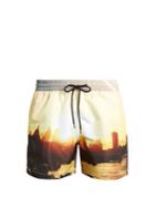 Paul Smith London Skyline-print Swim Shorts