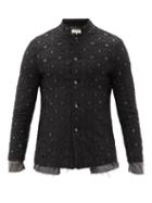 Matchesfashion.com Sasquatchfabrix - Mayoke Single-breasted Lace Jacket - Mens - Black