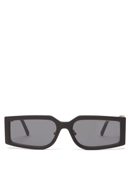 Matchesfashion.com Self-portrait - Eden Matte Acetate Sunglasses - Womens - Black