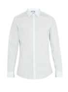 Gucci Embroidered Single-cuff Cotton Shirt