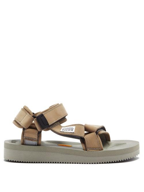 Matchesfashion.com Suicoke - Depa-v2nu Velcro-strap Sandals - Womens - Grey