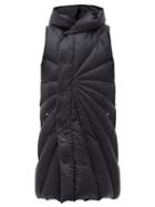 Matchesfashion.com Moncler + Rick Owens - Porterville Hooded Padded Down Gilet - Womens - Black