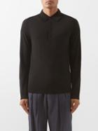 Paul Smith - Concealed-placket Merino Polo Shirt - Mens - Black