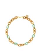 Sylvia Toledano - Atlantis Enamel Necklace - Womens - Green Gold