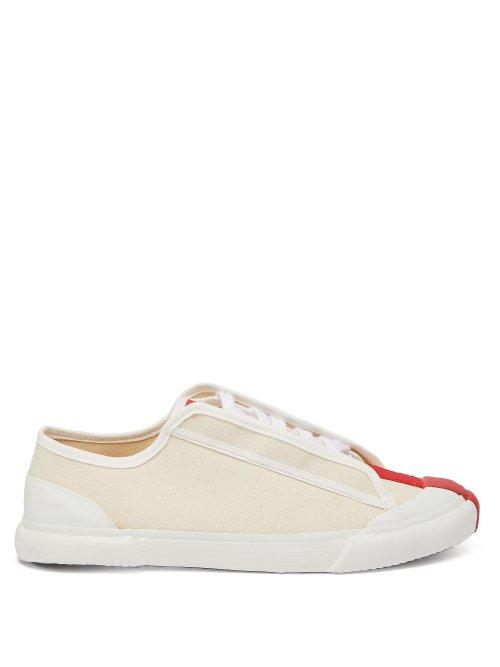 Matchesfashion.com Grenson - X Craig Green Canvas Low Top Trainers - Mens - White