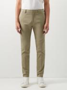 Paul Smith - Pleated Organic Cotton-blend Chino Trousers - Mens - Green