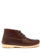 Matchesfashion.com Quoddy - Telos Leather Chukka Boots - Mens - Brown Multi