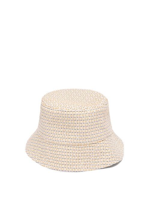 Matchesfashion.com Ruslan Baginskiy - Striped Bucket Hat - Womens - Beige