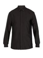 Matchesfashion.com Haider Ackermann - Polka Dot Jacquard Silk Blend Shirt - Mens - Grey