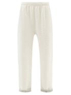 Les Tien - Brushed Cotton-fleece Track Pants - Womens - Grey Multi