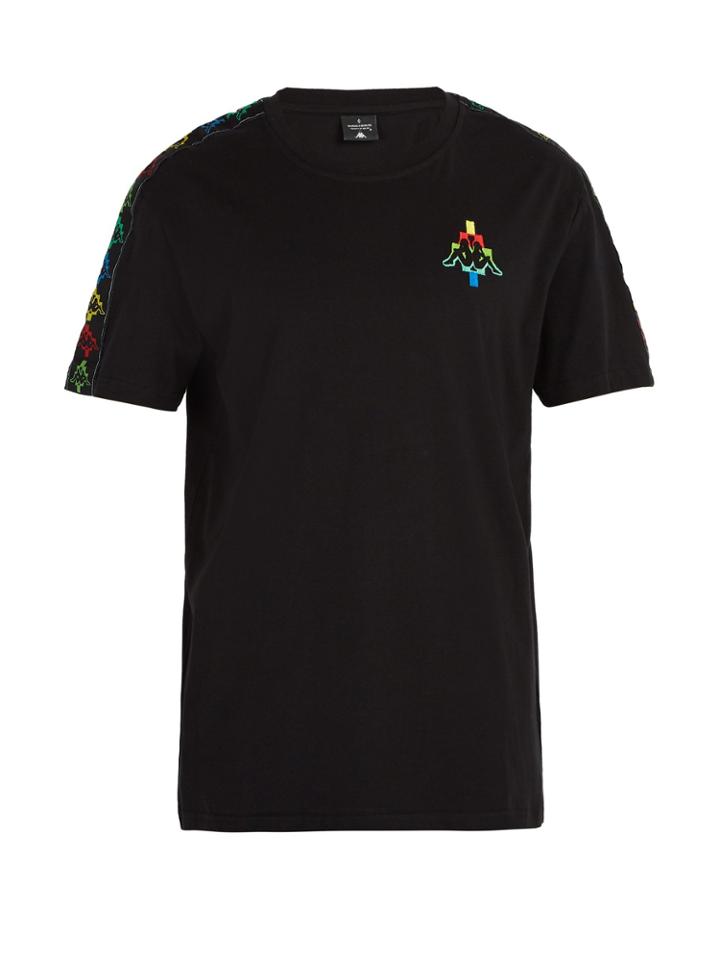 Marcelo Burlon Kappa-tape Cotton-blend T-shirt