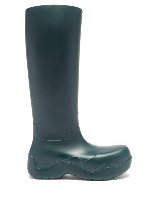 Bottega Veneta - The Puddle Biodegradable-rubber Knee-high Boots - Womens - Green