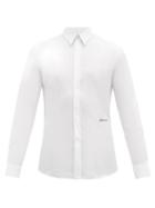 Matchesfashion.com Givenchy - Signature Embroidered Cotton Blend Shirt - Mens - White