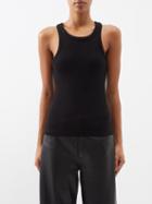 Agolde - Bailey Ribbed Tank Top - Womens - Black