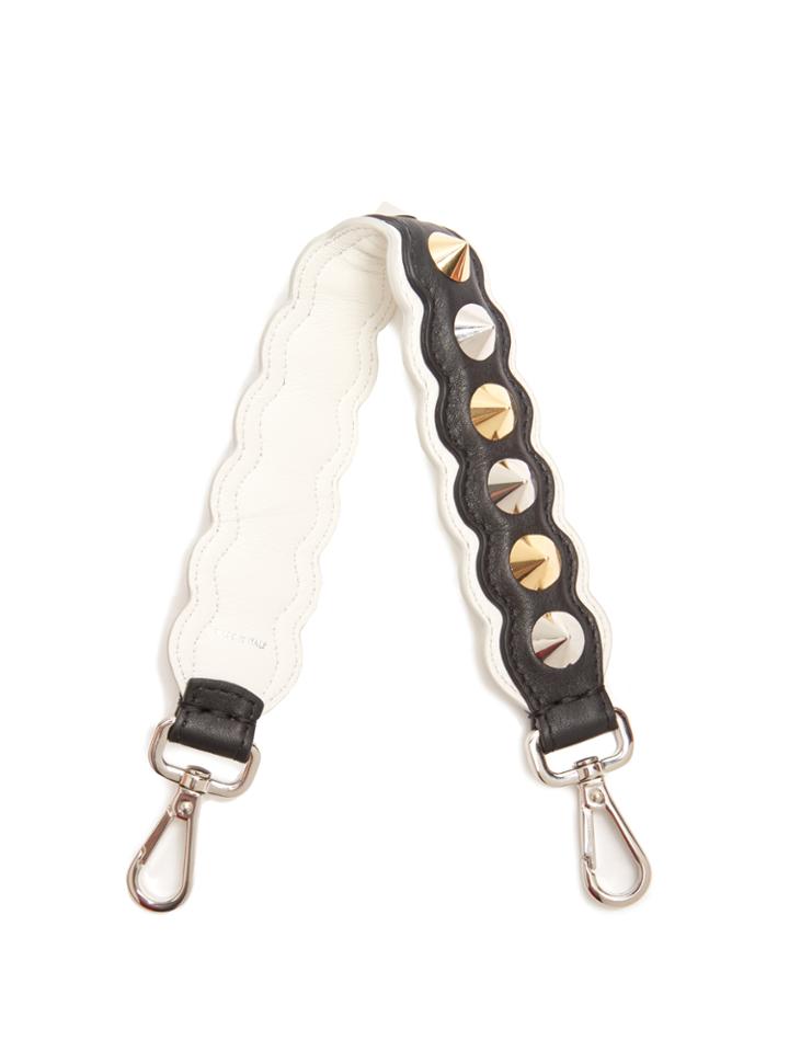 Fendi Strap You Mini Spike-embellished Leather Bag Strap