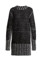 Mm6 Maison Margiela Metallic Heavy-knit Sweater Dress