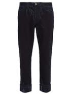 Matchesfashion.com Prada - Over Dyed Slim Fit Jeans - Mens - Dark Blue