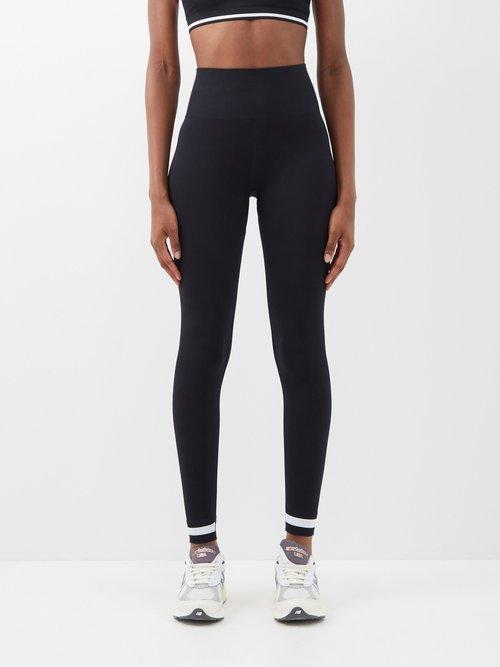 The Upside - Logo-print High-rise Leggings - Womens - Black