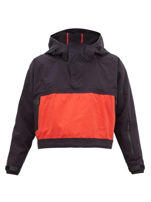 Matchesfashion.com Templa - 2l Hooded Half Zip Shell Jacket - Womens - Navy