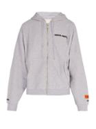 Matchesfashion.com Heron Preston -  Cotton Jersey Hooded Sweatshirt - Mens - Grey