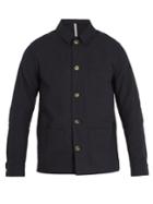De Bonne Facture Point-collar Slub-cotton Canvas Jacket