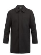 Matchesfashion.com A.p.c. - Pete Point-collar Wool-blend Coat - Mens - Black