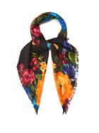 Matchesfashion.com Gucci - Floral Print Silk Scarf - Womens - Multi