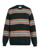 Matchesfashion.com Wooyoungmi - Intarsia Stripe Sweater - Mens - Black Multi