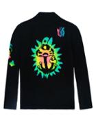 Ladies Rtw The Elder Statesman - Mushroom-intarsia Painted Cashmere Sweater - Womens - Black Multi