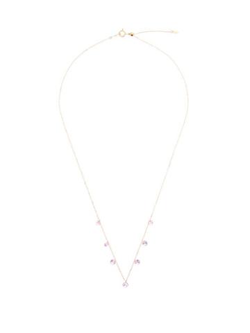 Matchesfashion.com Persee - La Vie En Rose Sapphire & 18kt Gold Necklace - Womens - Rose Gold