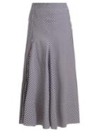 Joseph Smith Striped Side-button Midi Skirt