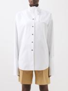Jil Sander - Scarf Tie-neck Cotton-poplin Shirt - Womens - White