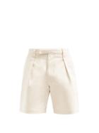 Matchesfashion.com E. Tautz - Wide-leg Denim Shorts - Mens - Cream