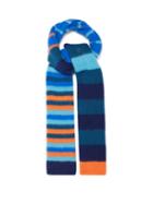 Matchesfashion.com Paul Smith - Striped Wool Scarf - Mens - Blue Multi