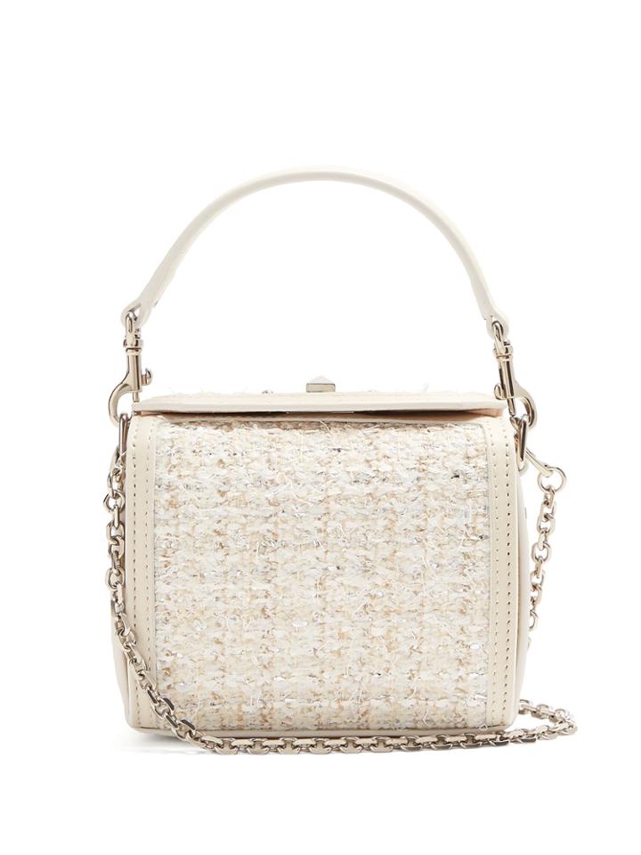 Alexander Mcqueen Box Nano Boucl And Leather Bag