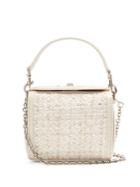 Alexander Mcqueen Box Nano Boucl And Leather Bag