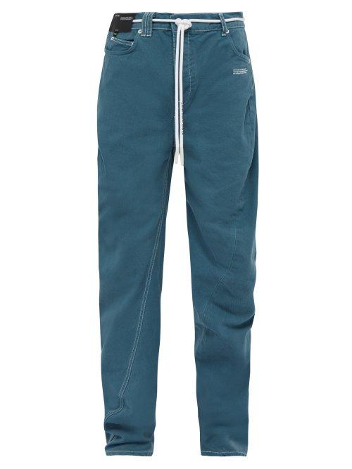 Matchesfashion.com Off-white - Twisted Seam Straight Leg Jeans - Mens - Blue