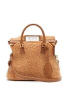 Matchesfashion.com Maison Margiela - 5ac Mini Shearling Cross Body Bag - Womens - Beige