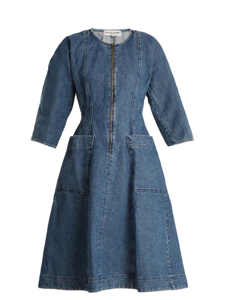 Apiece Apart Fernwood Denim A-line Dress