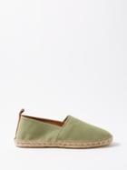 Frescobol Carioca - Helio Cotton-canvas Espadrilles - Mens - Green