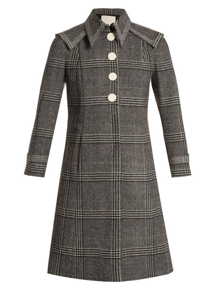 Marco De Vincenzo Checked Wool Coat