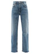 Ladies Rtw Re/done - 90s Comfy Relaxed-leg Jeans - Womens - Mid Denim