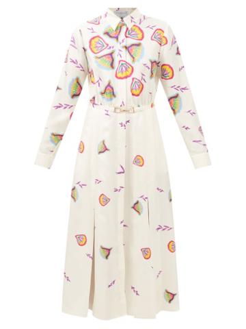Gabriela Hearst - Mariano Lotus-print Silk Shirt - Womens - Multi