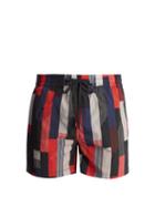 Matchesfashion.com Everest Isles - Swimmer Drift Grid 2 Swim Shorts - Mens - Red Multi