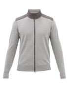 Belstaff - Kelby Quilted-shell And Wool Cardigan - Mens - Grey
