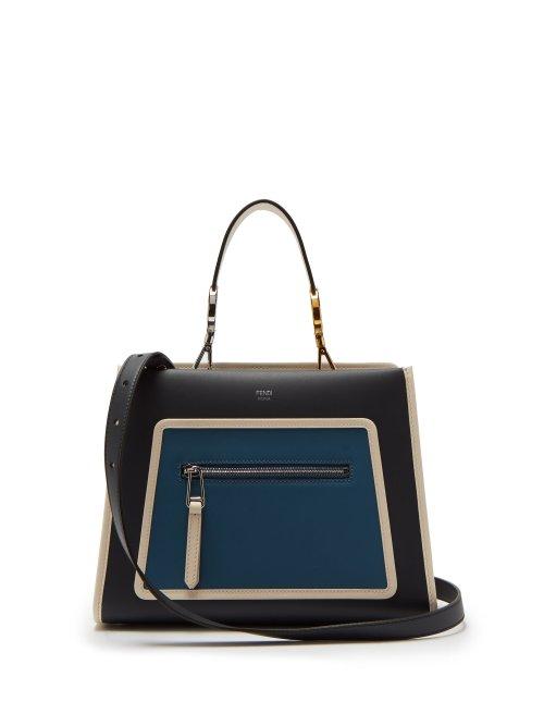 Matchesfashion.com Fendi - Runaway Leather Bag - Womens - Blue Multi